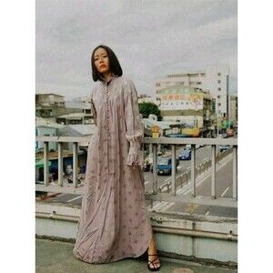 Sandra Mansour x H&M Jacquard Oversized Maxi Dress Kaftan Boho Size XS